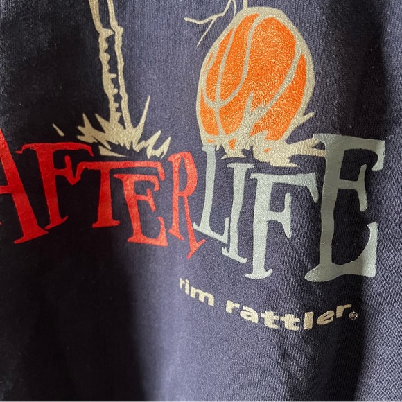 Vintage Y2K Rim Rattler Bury Me With My Basketball Oversized Crewneck VTG - Picture 8 of 8